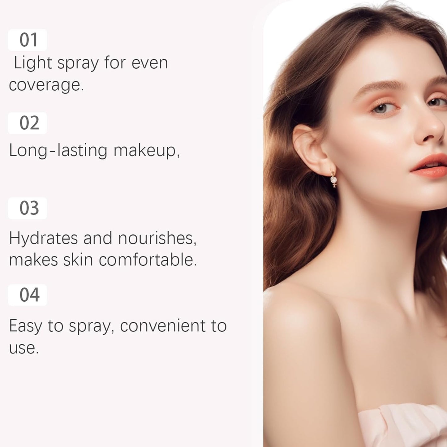 Elaria Sheer Setting Mist Sunscreen SPF 50, Shimmer Body Oil Spray for Face & Body, Lightweight, Non-Greasy, Hydrating Makeup-Friendly Glow Spray for All Skin (2)