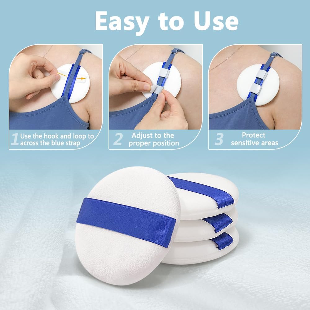 4 Pack Pacemaker Incision Protector Post Surgery Bra Strap Pad Chest Cushion to Prevent Wound Rubbing for Heart Surgery Recovery Support Pad for Bra Straps Chest Port Cushion Support White