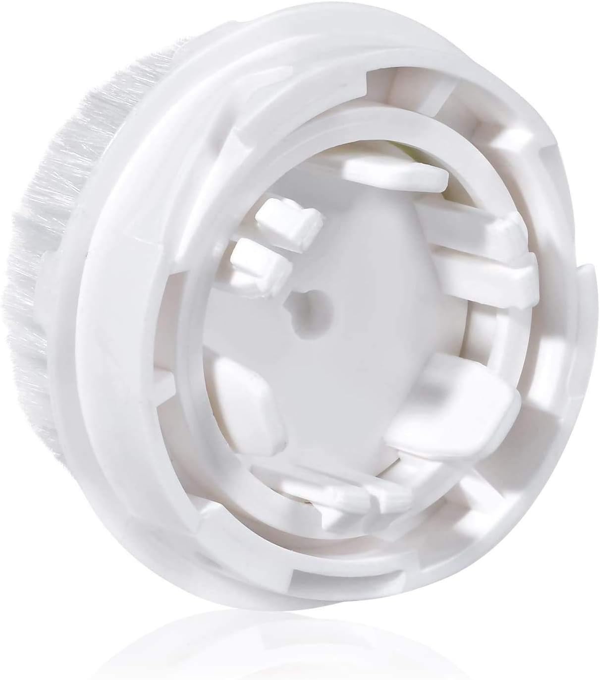 Replacement Facial Cleansing Brush Heads, Facial Cleansing Brush Head, Exfoliator Facial Brush Heads, for Acne Prone, Clogged and Enlarged Pores Skins (2 Pack/Green)