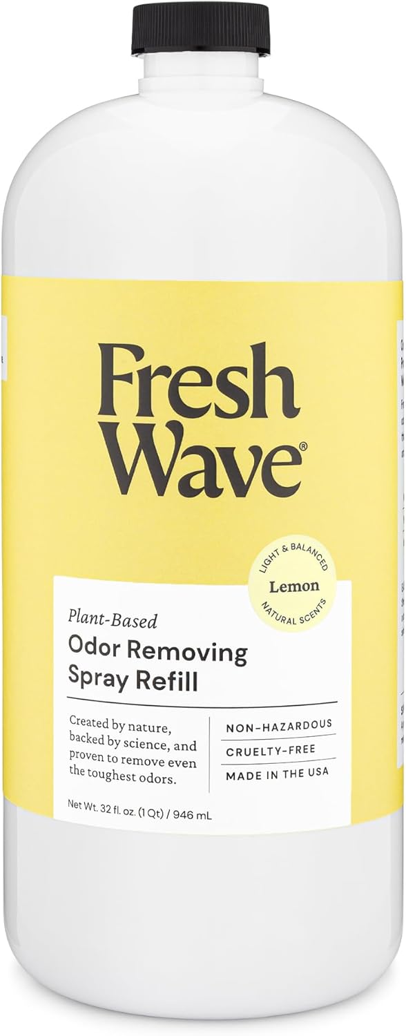Fresh Wave Lemon Scent Odor Eliminator Spray & Air Freshener Refill, 32 fl. oz.