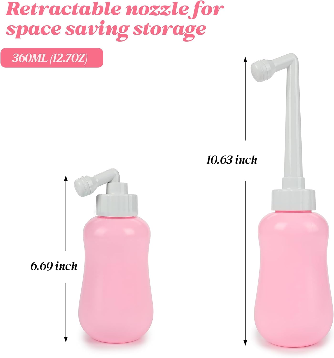 Deepdeem Postpartum Care Bottle – Reusable Peri Bottle for Women, 16.9 Oz Portable Vaginal Douche with Upside Down Design for Travel & Home, Cleansing After Birth, Hygienic Personal Hygiene Tool