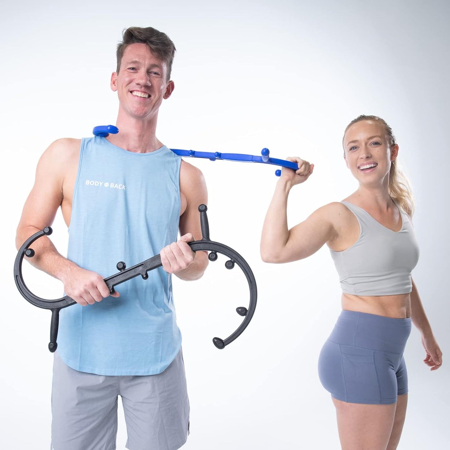 Body Back Buddy Elite His and Hers Bundle– USA Made – Trigger Point Massage Tool, Neck and Back Massager Handheld, Manual Self Massager, Massage Cane