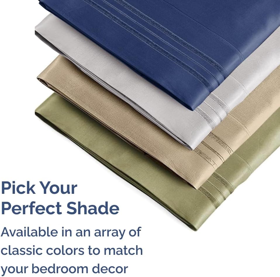 Standard Pillow Cases Set of 2 - Ultra-Soft Hotel Quality Pillowcase Covers - Comfy & Wrinkle Free - Stain and Fade Resistant - Machine Washable Pillow Protectors - 2 Piece Set - Standard Size Cream