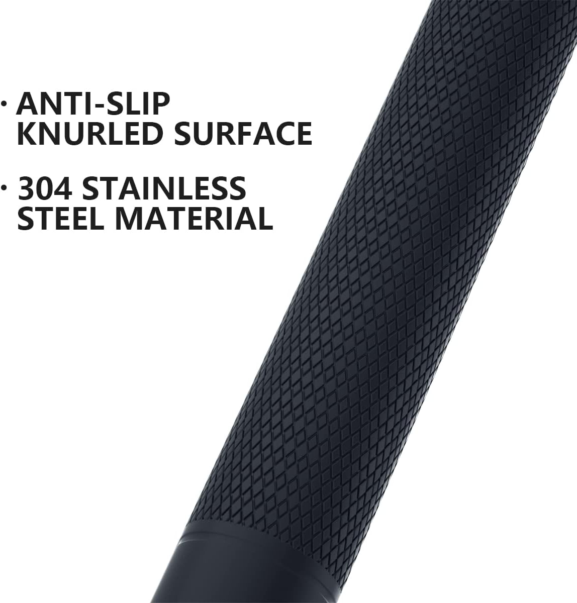 20 Inch Anti Slip Shower Grab Bar Oil Rubbed Black 1.25" Diameter,Munzong 2 Pack Bathroom Grab Bar, Knurled Bathroom Balance Bar,Safety Hand Rail Support Handicap Elderly Senior Assist Bath Handle