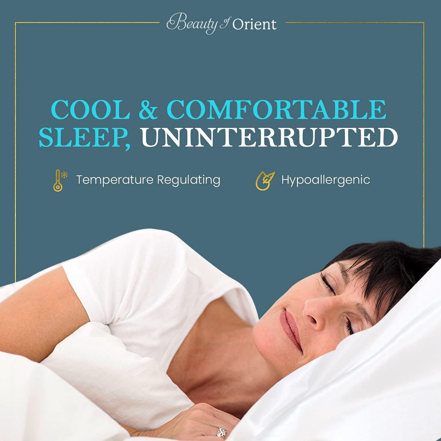 19 Momme Premium Mulberry Silk Pillowcase for Hair and Skin | Handcrafted Hypoallergenic & Anti-Acne 100% Silk Pillow Cases with Zipper | Queen - 20" x 30", Frosty Blue