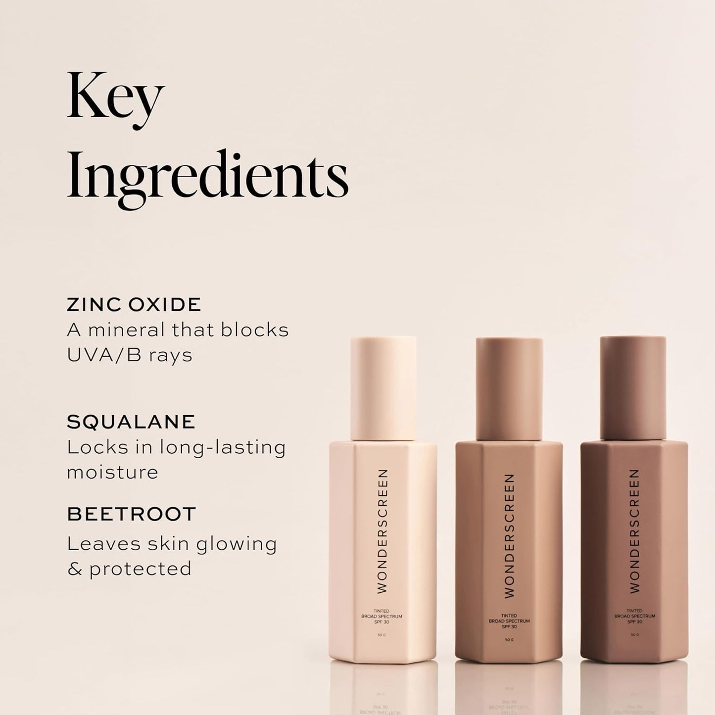 DIME Beauty Tinted Glow Wonderscreen SPF 30, Mineral Sunscreen for Face with 19% Zinc Oxide, Tinted Moisturizer with SPF, 50 g (Light)