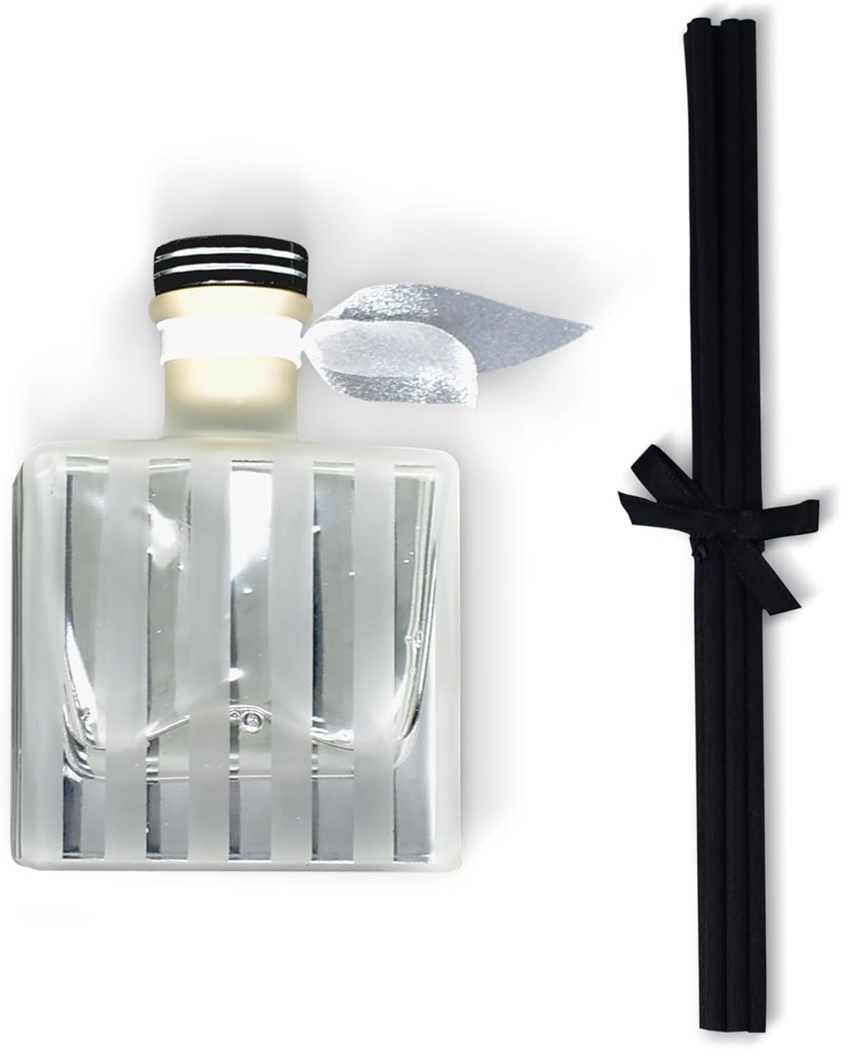 LOVSPA Reed Diffuser Set, White Tea Scented Oil Diffuser with Sticks, Home Fragrance Accessories for Bathroom Shelf Decor, Aroma Diffusers for Home or Office Desk, USA Made