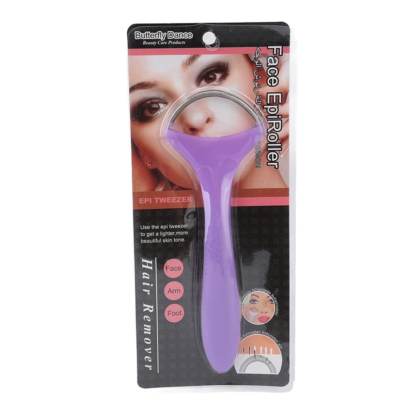 2pcs Spring Hair Remover, Portable Hair Removal Spring Face Hair Roller Threading Epilator Manual Epilator Face Shaver for Women Chin Cheek Mustache Upper Lip