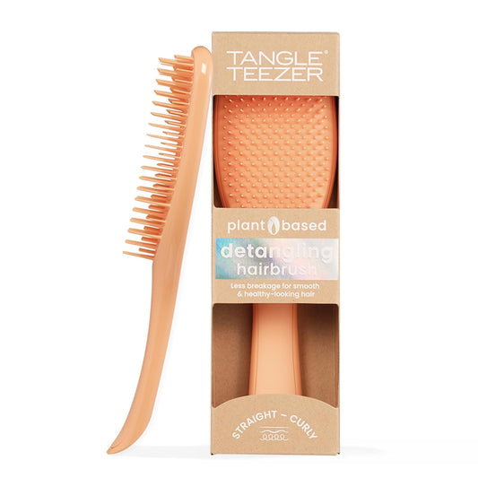Tangle Teezer Plant-Based Ultimate Detangler Brush, Dry & Wet Hair Brush, Eliminates Knots & Reduces Breakage for All Hair Types, Orange