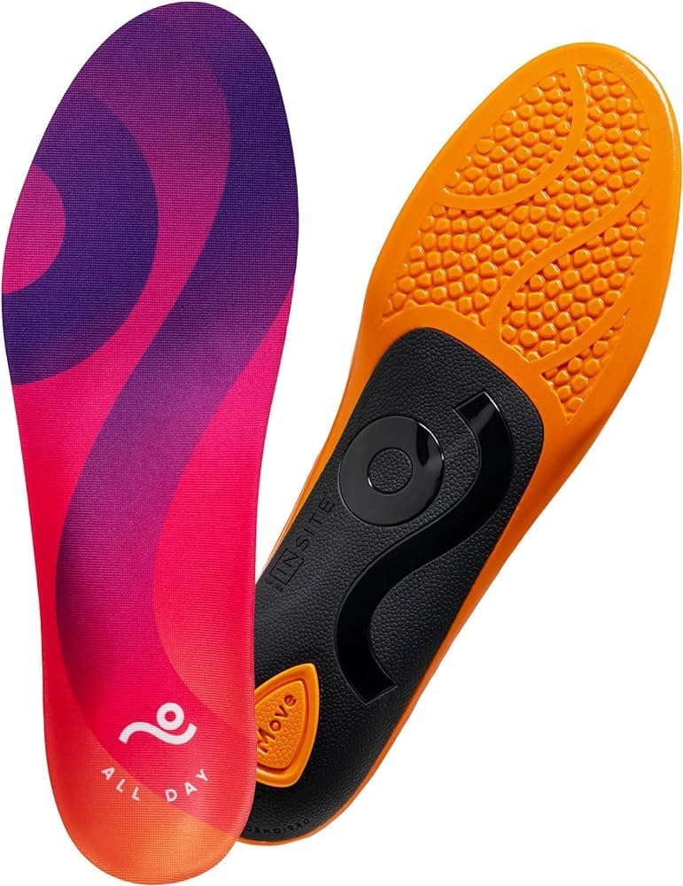 MOVE All Day Comfort Insole - Extra Plush Foam Insole for Stress Reduction on Feet, Knees, Back, Shock Absorbing, Walking, Foot Cushion, Comfort, Arch Support, and Work Boots (M17-17.5/WM18.5-19)