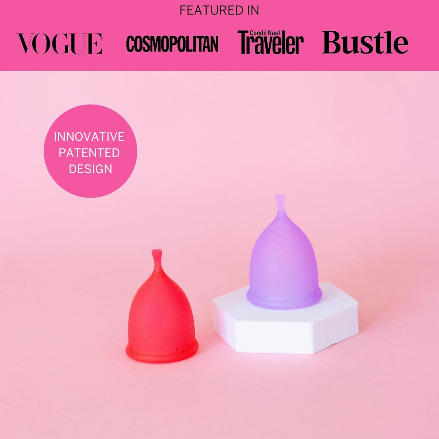 Pixie Menstrual Cup - No Metals or Toxins - Ranked 1 for The Most Soft Reusable Period Cup - Wear 12 Hours - 100% Medical-Grade Silicone - Tampon Alternative - Buy One We Give One - Extra Large
