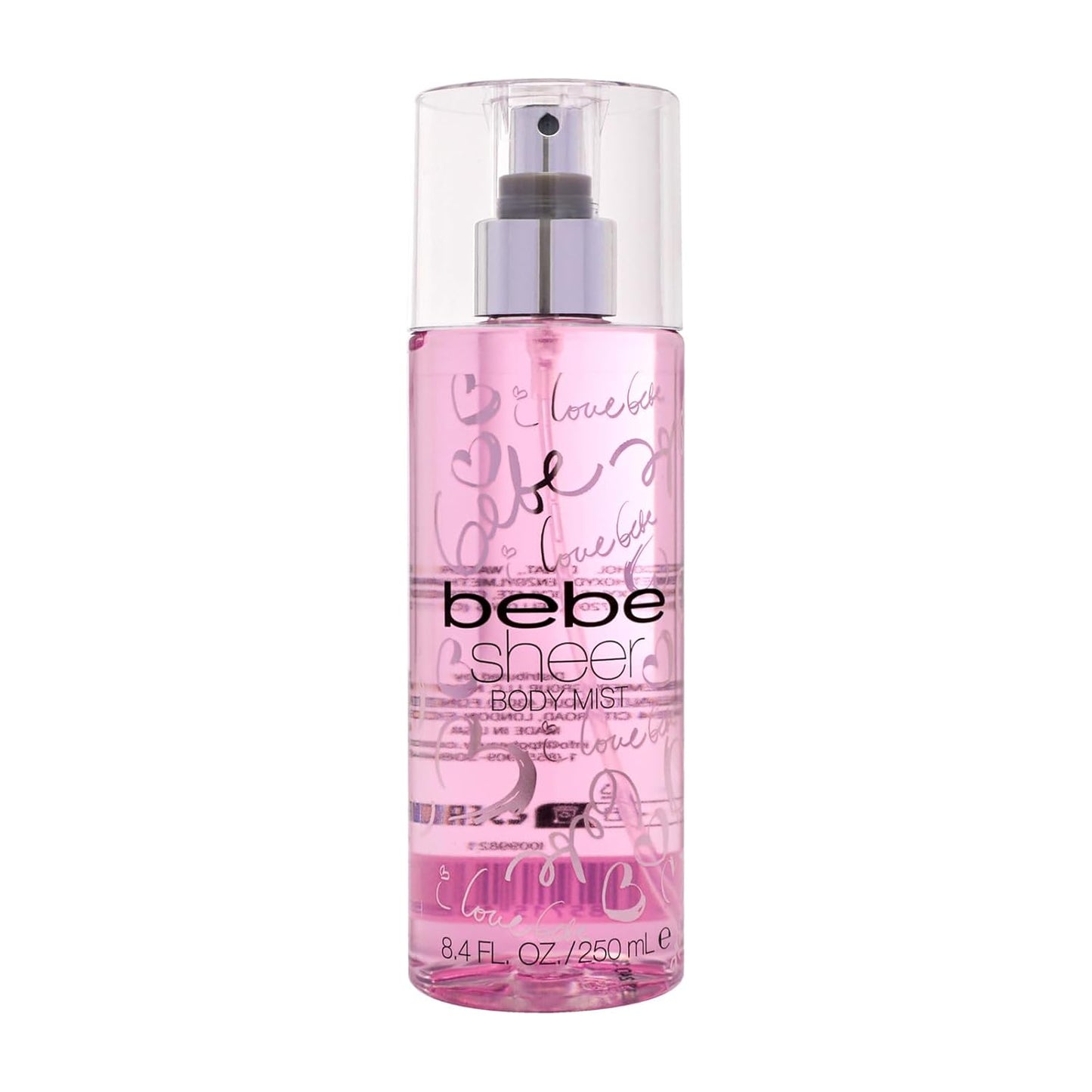 Bebe Sheer Body Mist - Body Spray for Women - Sensual and Flirtatious Womens Fragrance with Citrus Cocktail, Pink Peony and Sandalwood Notes - 8.4 oz