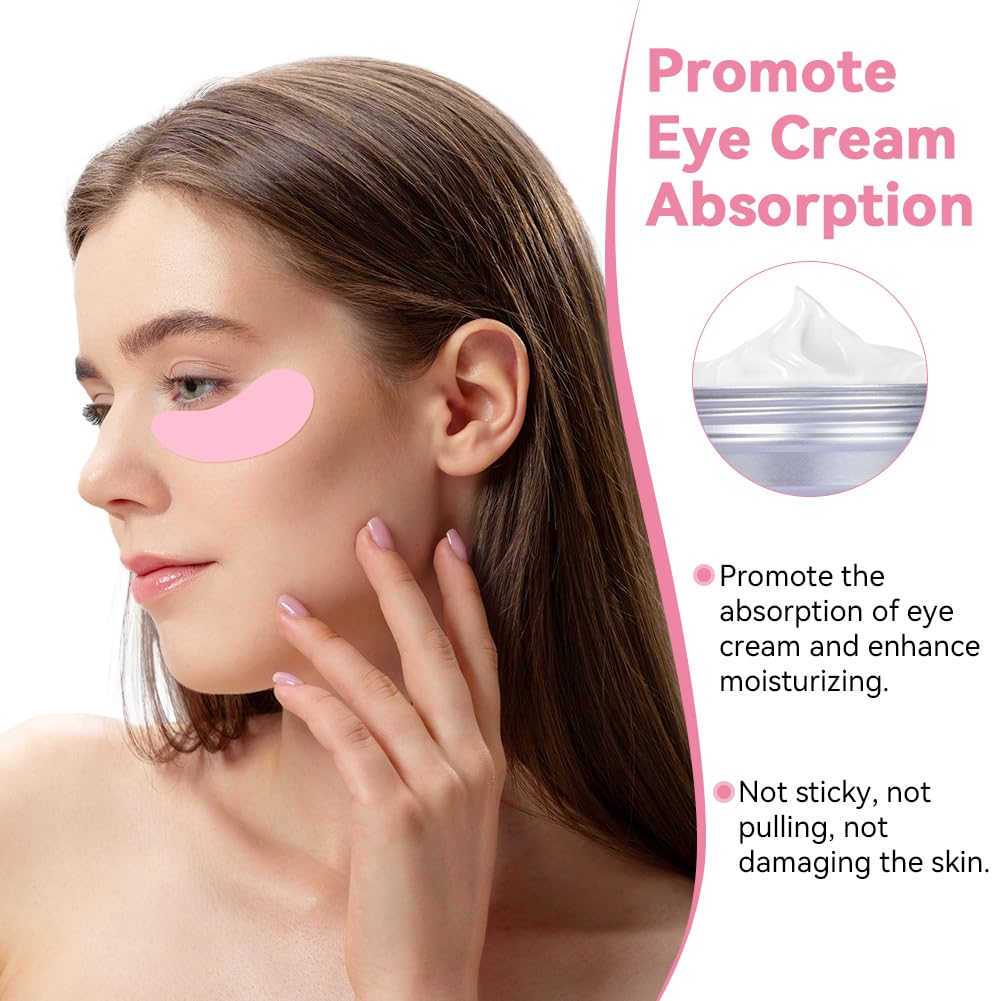 Reusable Eye Pads 6 Pairs, Silicone Face Patches and Gel Under Eye Pads Cold Warm Eye Compress for Reduce Puffiness Circles Wrinkle Cooling Eye Mask Ice Packs