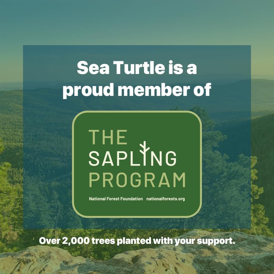 Sea Turtle Plant-Based Bristles, Soft Bamboo Toothbrushes, Individually Sealed for Kids (10 Pack)