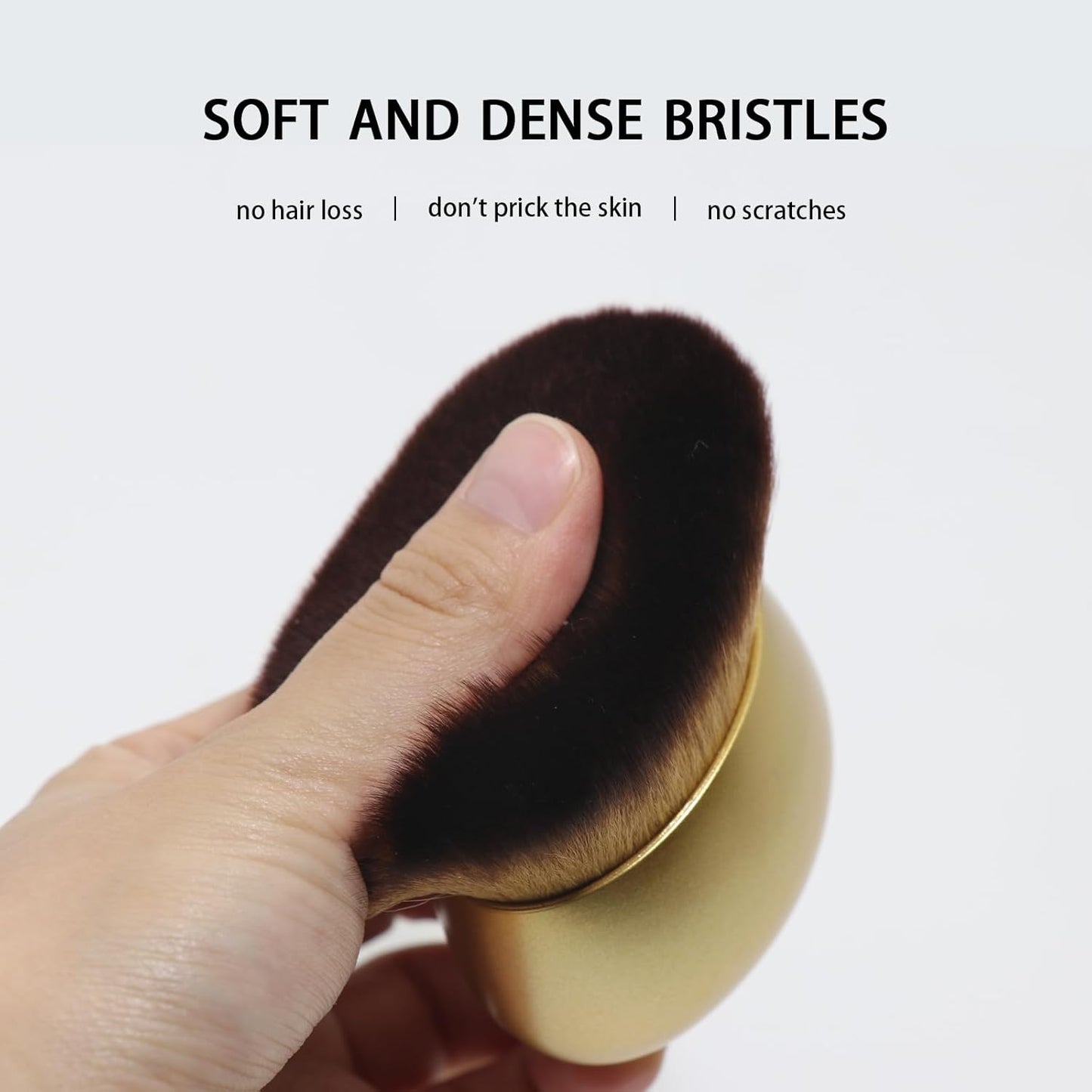 Makeup Blend & Blur Extra Large Body Brush for Self Tanner,Leg Makeup & Bronzer Self Tan Applicator, Powder, Foundation, Blusher, Bronzer，Massager for Face Gift box (Pink)