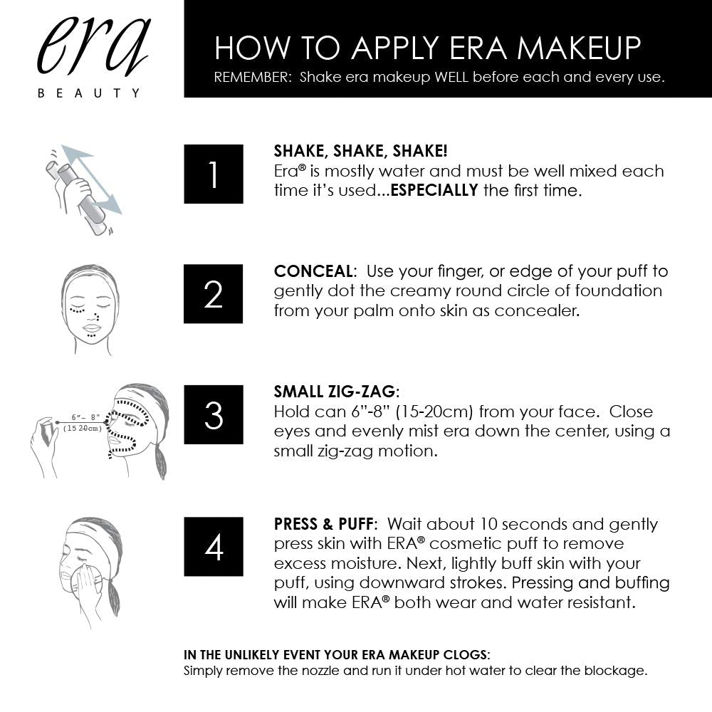 ERA Rayz spray on bronzer (1 In The Sun, 1.5 oz) - airbrush makeup, everyday, buildable, professional aerobrush cosmetics by Era Beauty