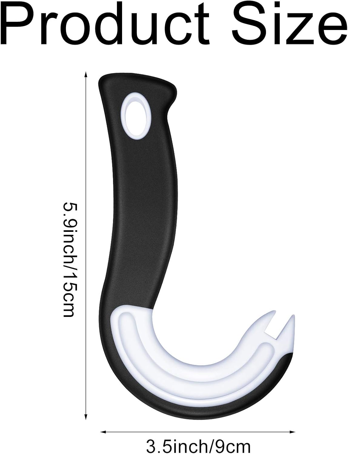 Mudder 2 Pieces Easy Open Ring Pull Can Opener for Soda and Food Cans Easy Grip Pop Opener Manual Ring-pull Helper for Ring Pull Tab Cans Tins Bottles