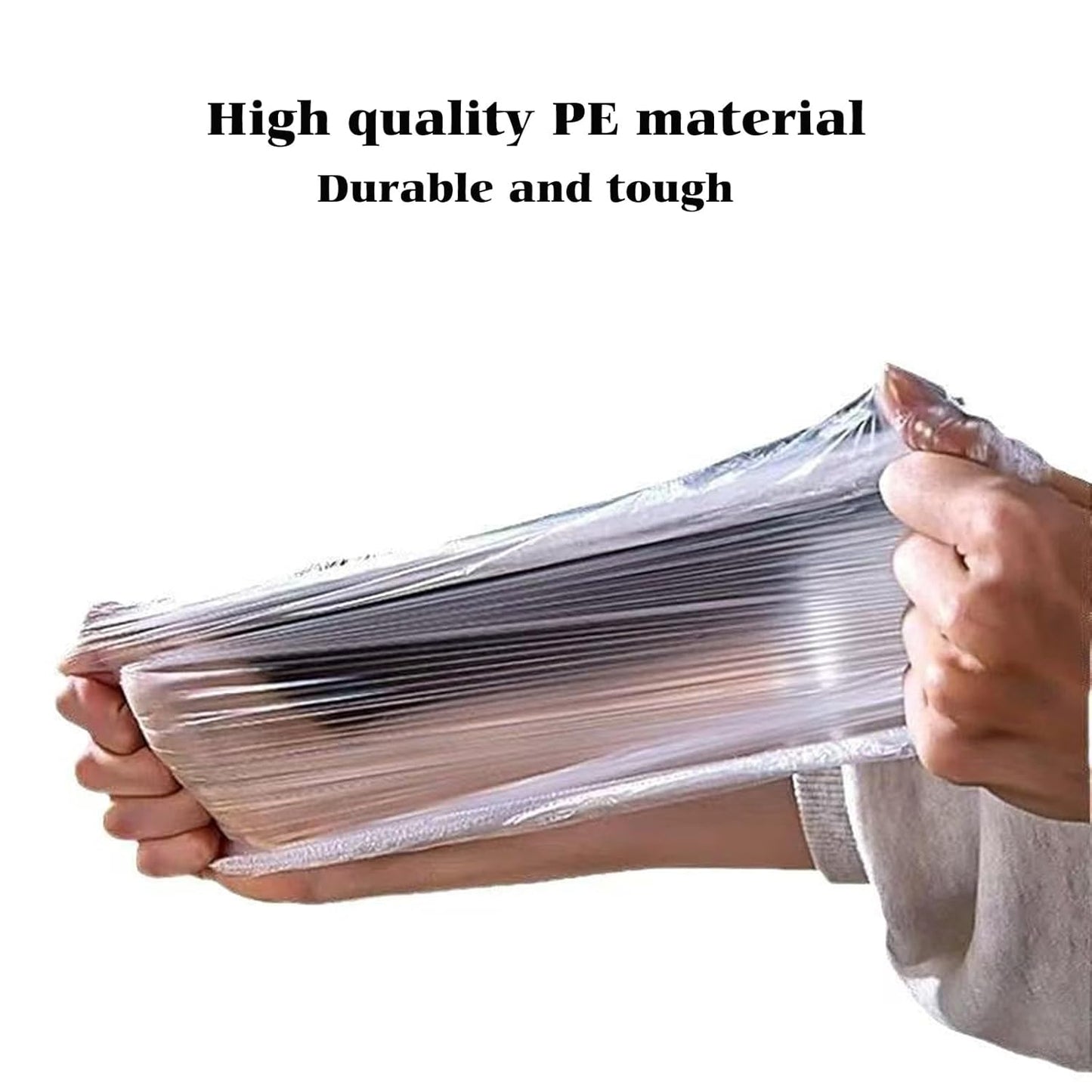 200PCS Disposable Shower Caps, Plastic Clear Hair Cap Large Thick Waterproof Bath Caps for Women & Men Unisex Reusable Travel Essentials for Deep Conditioning, Hair Treatment, Hotel, Spa, and Home Use