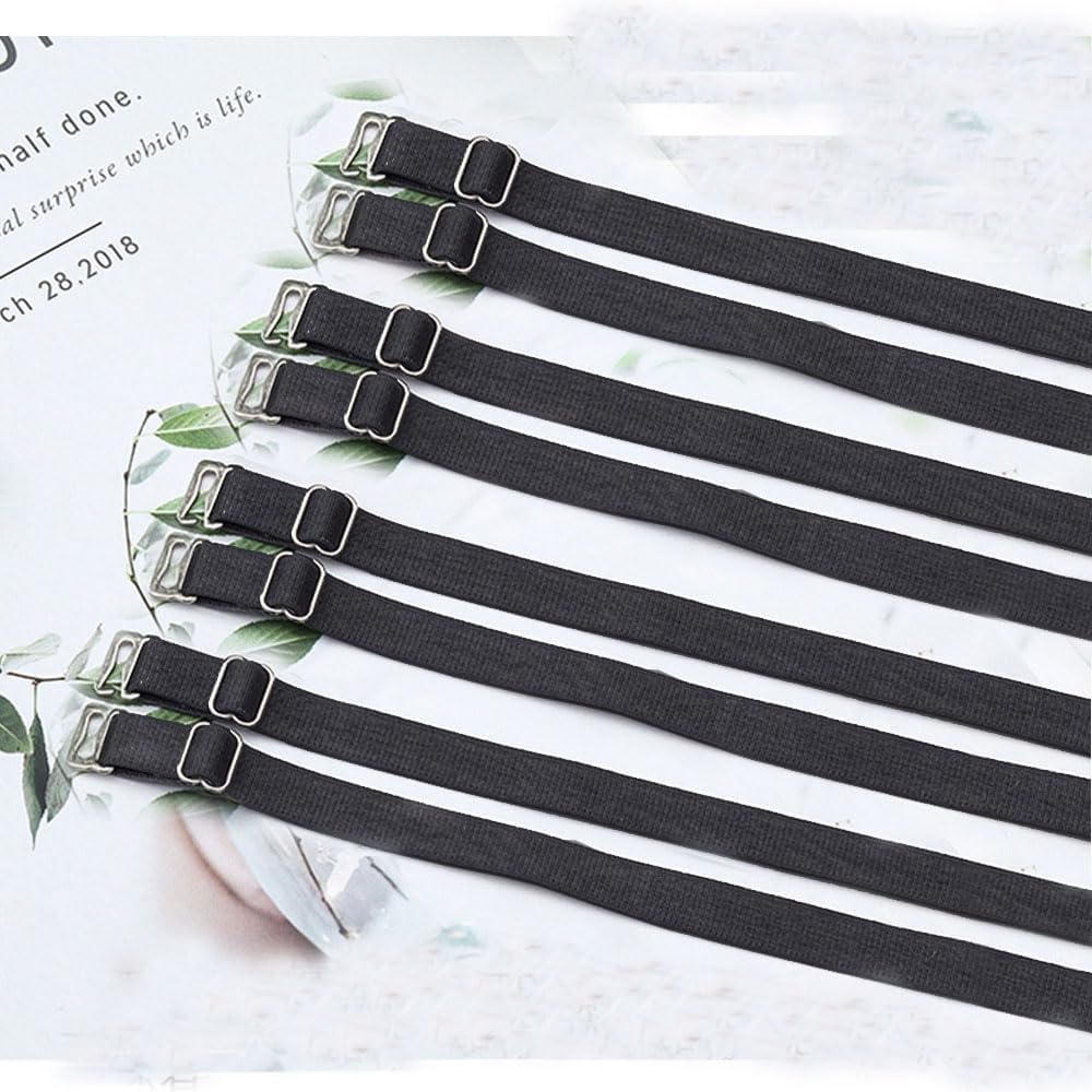 3 Pairs Adjustable Non-Slip Bra Straps Replacement for Women