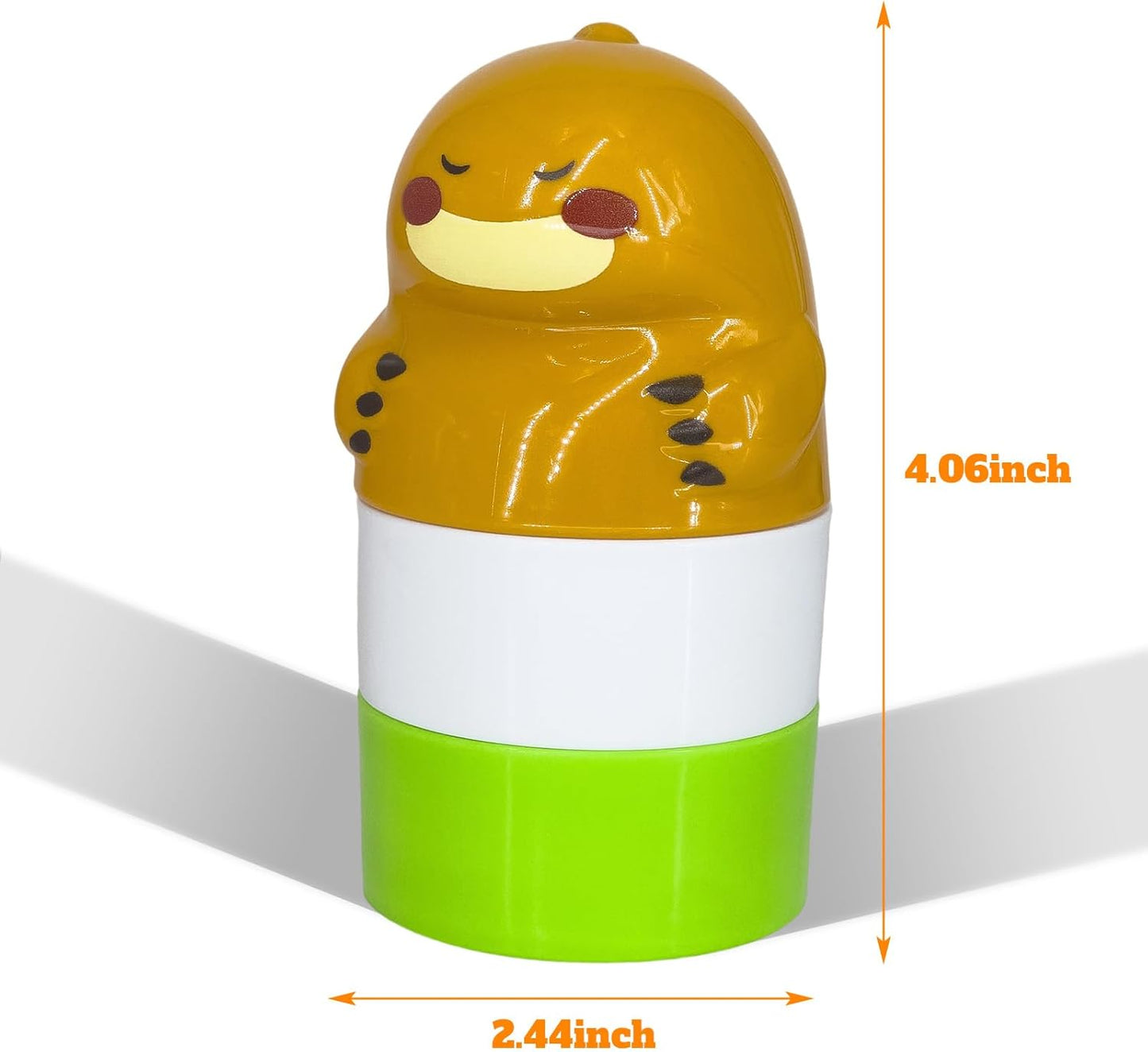 Sunscreen Applicator, Green Alligator Refillable Roll on Sponge Sunscreen Holds 2.5fl oz For Kids Women Men Outdoor Mess Free Portable Travel