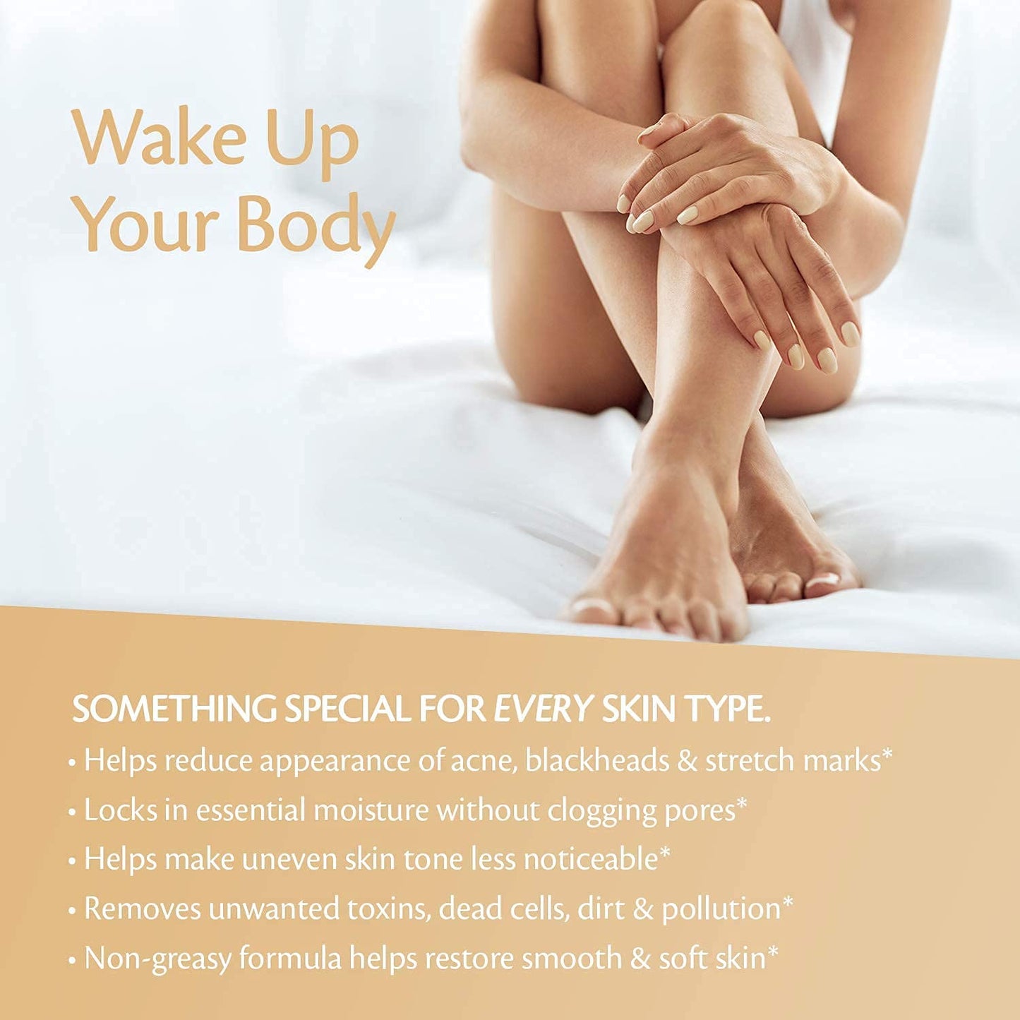 Arabica Coffee Scrub for Hands, Feet, and Body, Exfoliating Scrub with Collagen and Stem Cells, Face Cleanser for Cellulite, Fine Lines, and Stretch Marks, 12oz (1 Pack) by M3 Naturals