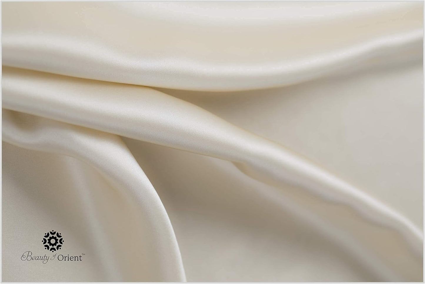 19 Momme Premium Mulberry Silk Pillowcase for Hair and Skin | Handcrafted Hypoallergenic & Anti-Acne 100% Silk Pillow Cases with Zipper | Queen - 20" x 30", Vanilla Ice