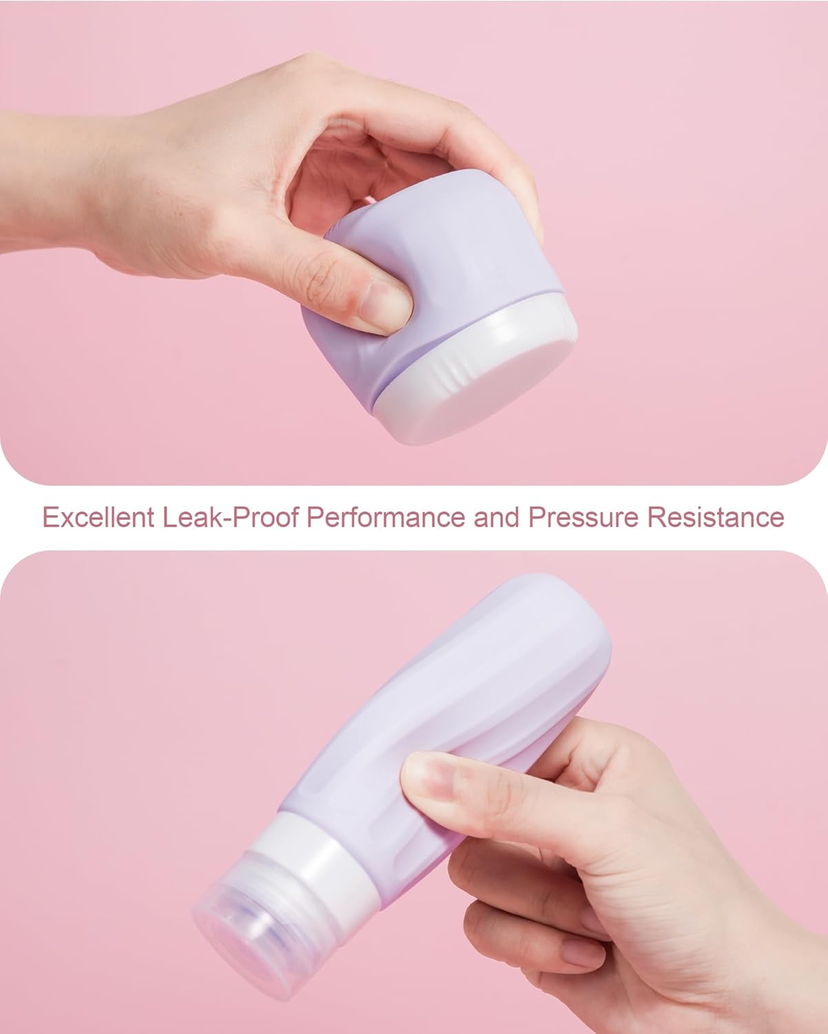 Travel Bottles for Toiletries 8 Pack, Travel Size Toiletries, Tsa Approved Travel Size Containers 3oz, with Travel Essentials Clear Bag, Leak Proof Silicone Squeezable Creams Jars