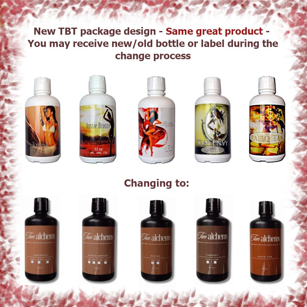 Tan Alchemy, Aussie Bronze 6% Light Sunless Airbrush Spray Tanning Solution (8 Fl Oz (Pack of 1)