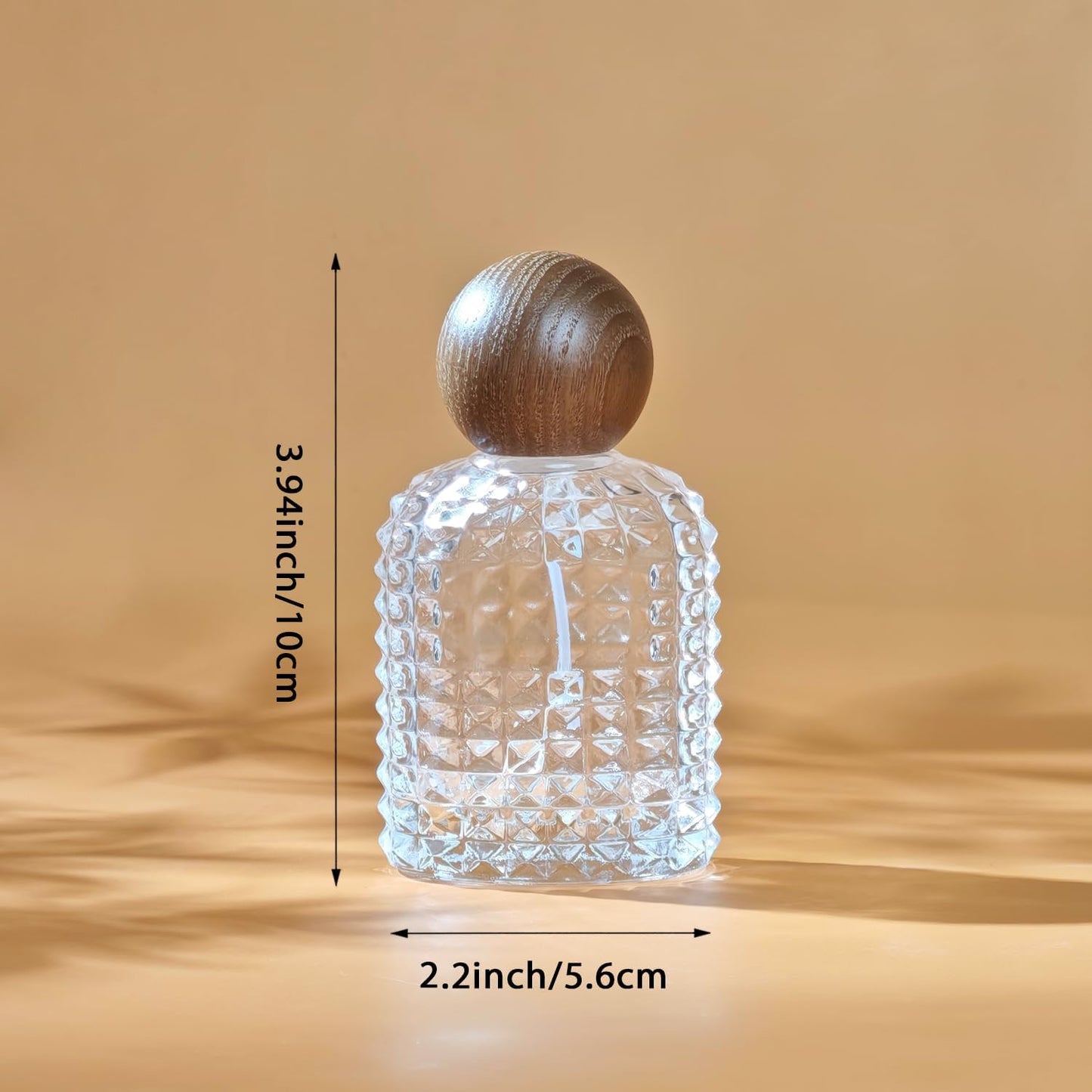 50ml/1.7 Oz Glass Spray Bottle Perfume Atomizer,Perfume Travel Refillable Spray Bottle Empty with 3 Kinds of Dispenser (A2)