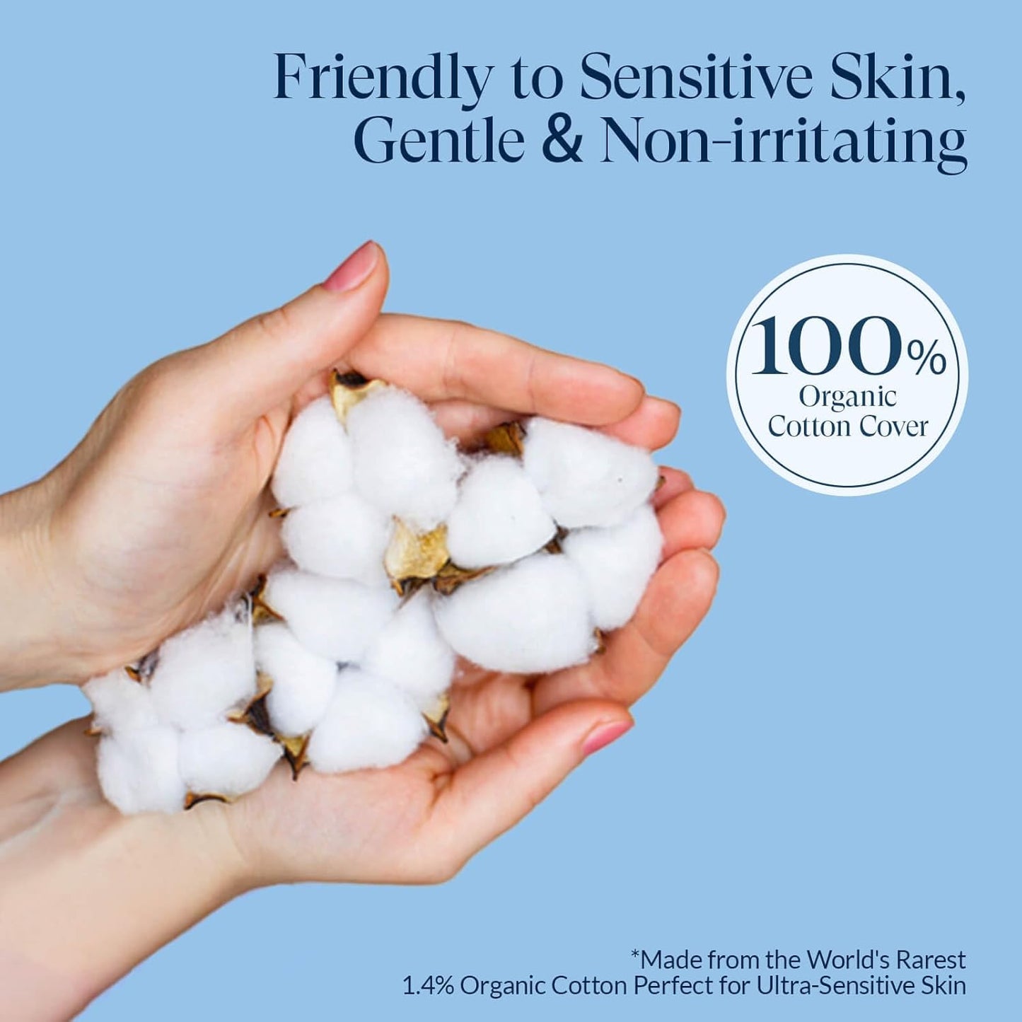 100% Organic Long Panty Liners for Women long-192ct, Ultra Thin Cotton Cover, Long Pantiliners, Light Absorbency, Unscented Barely There Pantie Liners (Long Liner, Size 2, 192ct)