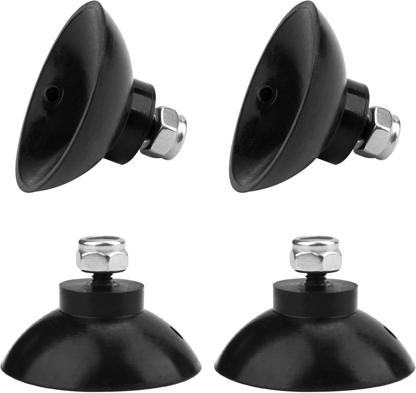 Reacher Replacement Gripper Cups Compatible with Arcmate, EZ Grabber Reacher Tool, Grabber Replacement Cups, Black, 2 Pairs