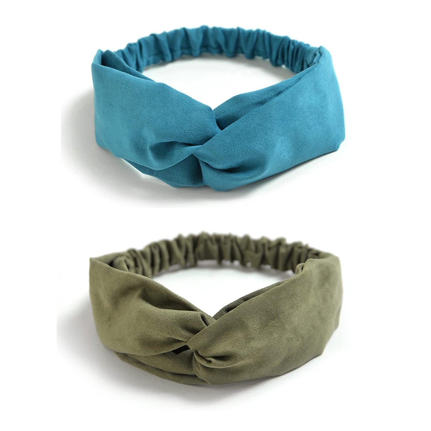 DRESHOW 10 Pack Boho Headbands for Women Girls Elastic Back Criss Cross Hair Band Twisted Head Wrap Solid Hair Accessories