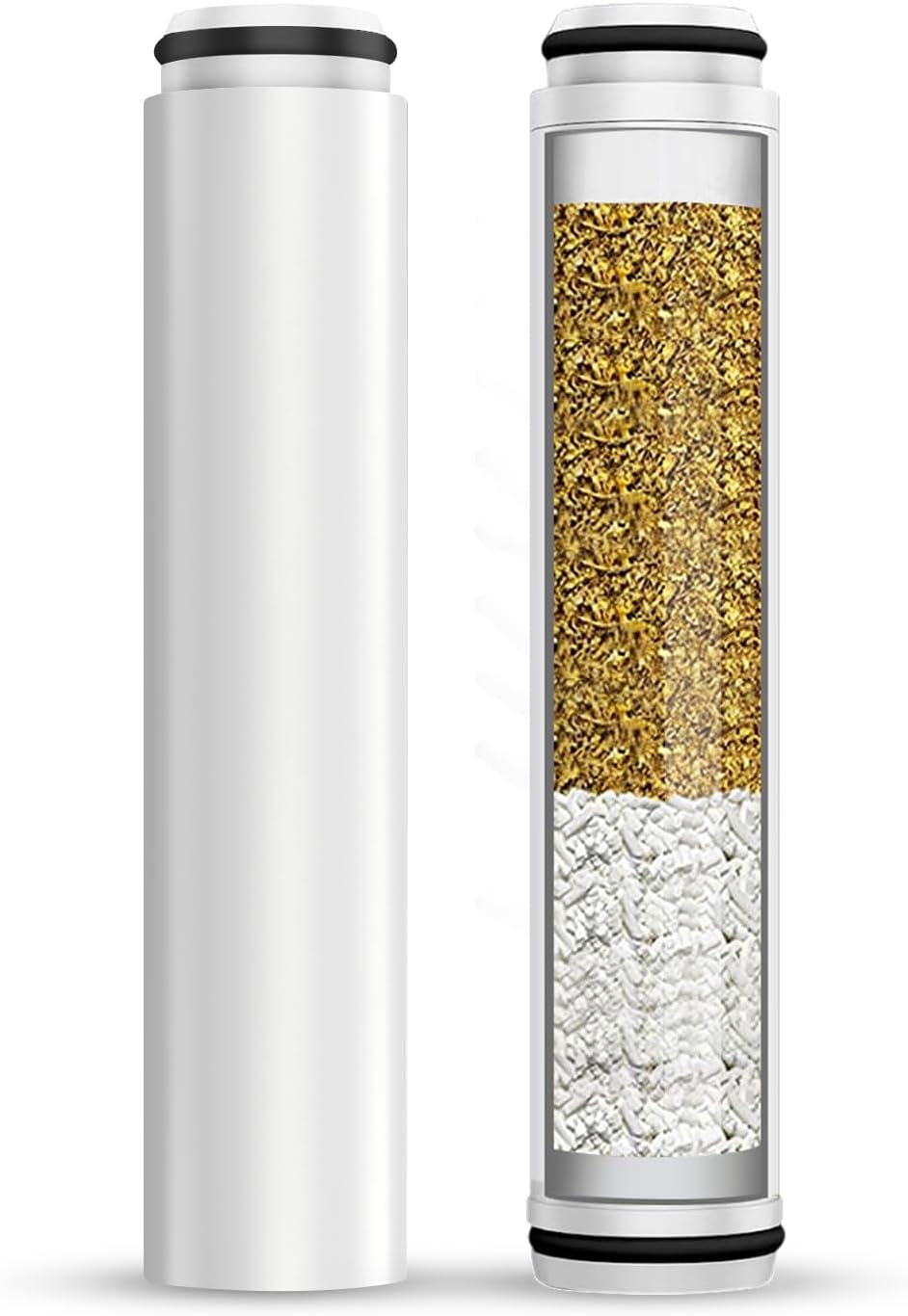 Cobbe 2 Pack Replacement Filters for Handheld Shower Head - UPGRADE FILTERING DURATION - Remove Chlorine - Reduces Dry Itchy Skin