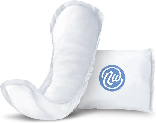 Nexwear Incontinence Pads for Women, Skin-Safe Design, Maximum Absorbency Bladder Control Pads for Leaks, Disposable, Discreet, Individually Wrapped, 13.75 in, 30 Count, 3 Packs, 90 Total