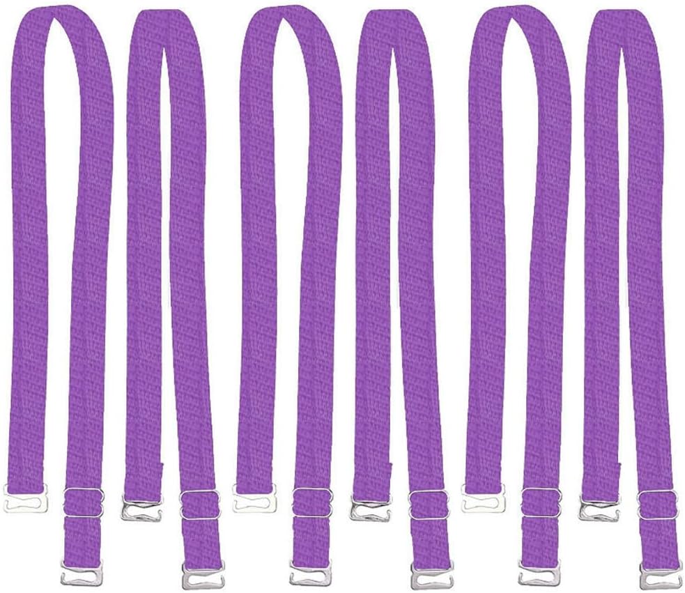 3 Pairs Adjustable Non-Slip Bra Straps Replacement for Women