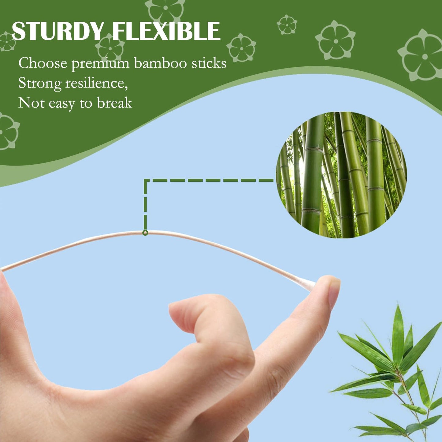 6 inch Long Cotton Swabs in Storage Box 500PCS,Bamboo Sticks & Highly Absorbent Tipped Applicators for Makeup, Gun Cleaning, Pet Care