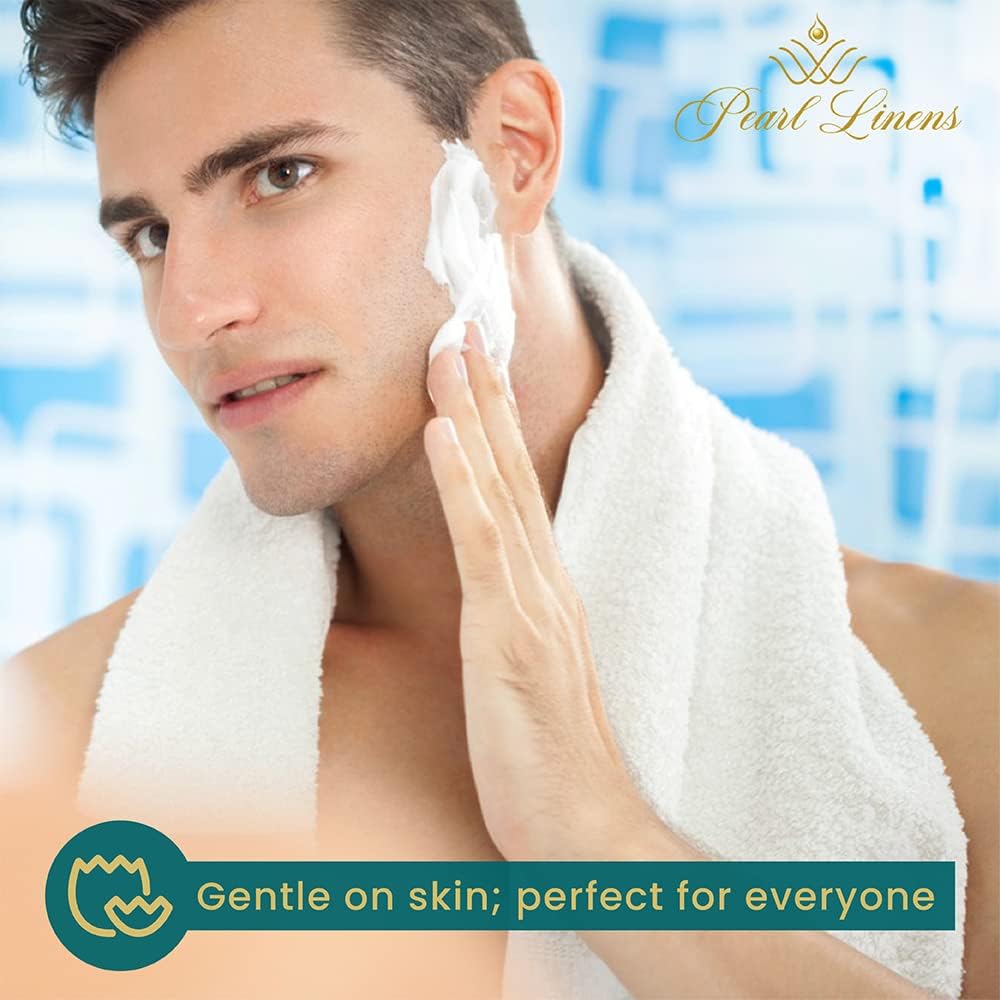 Pearl Linens 12 Pack 22x44 Economy Cotton Hotel Quality White Bath Towels Quick-Dry, Lightweight, Soft & Absorbent Bathroom Towels for Spa, Gym, Hotel & Shower Bulk White Towel Set