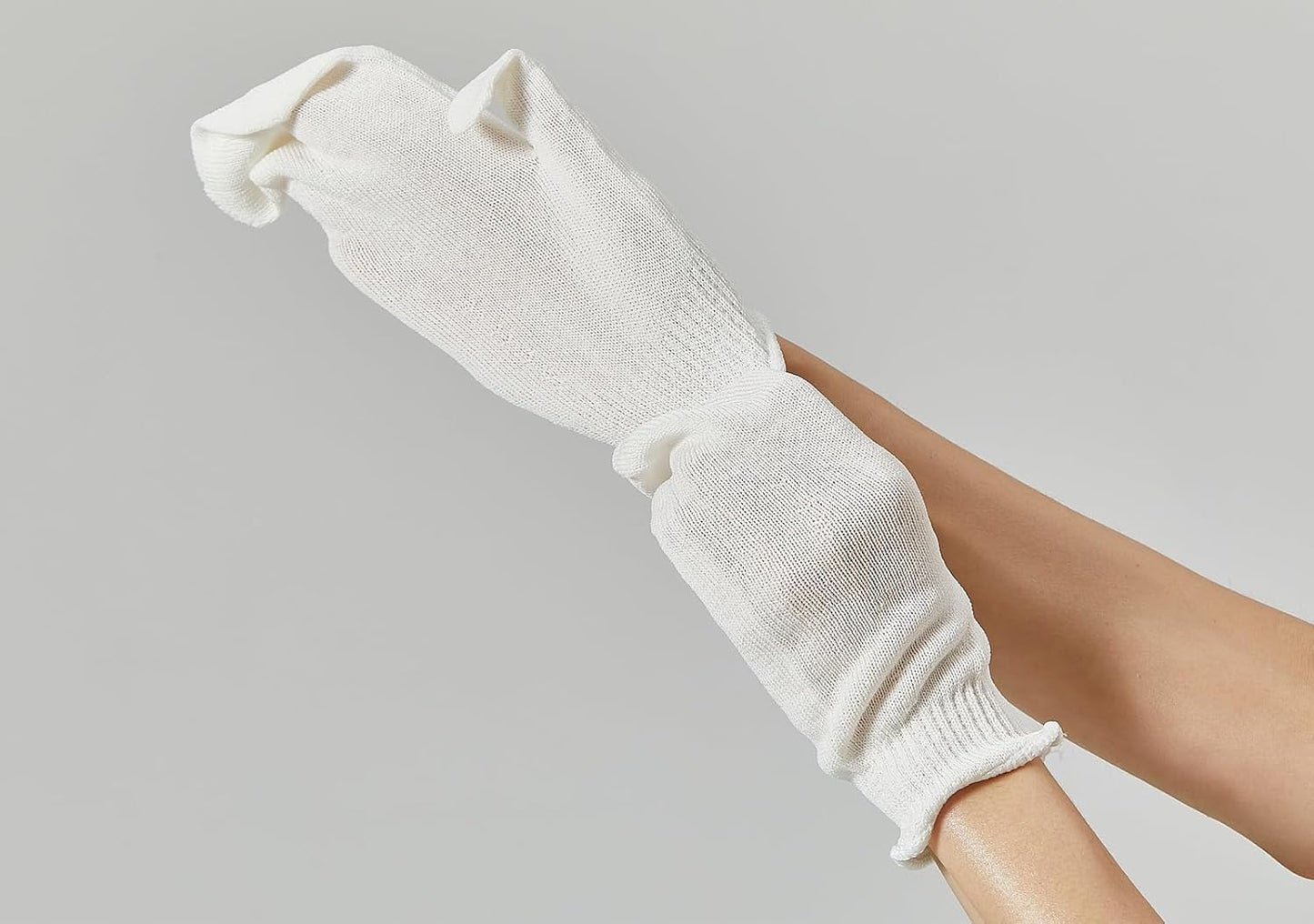 KANSO Exfoliating SONMOA Shower Towel – Natural Viscose Glove for Gentle Exfoliation, Chemical-Free, Hand-Sewn, Made in Korea (2-Pair Set)