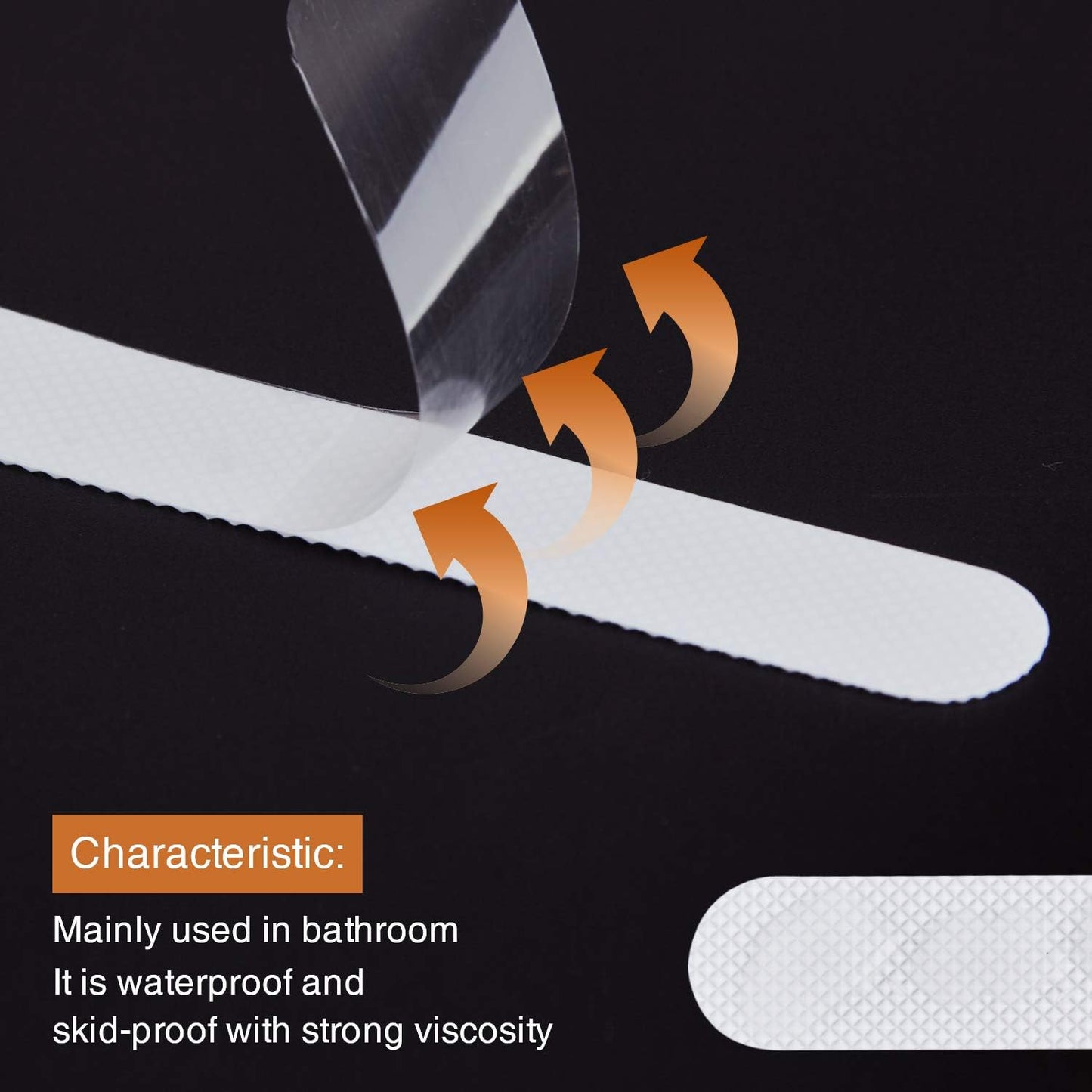 Anti Slip Shower Stickers 24 PCS Safety Bathtub Strips Adhesive Decals with Premium Scraper