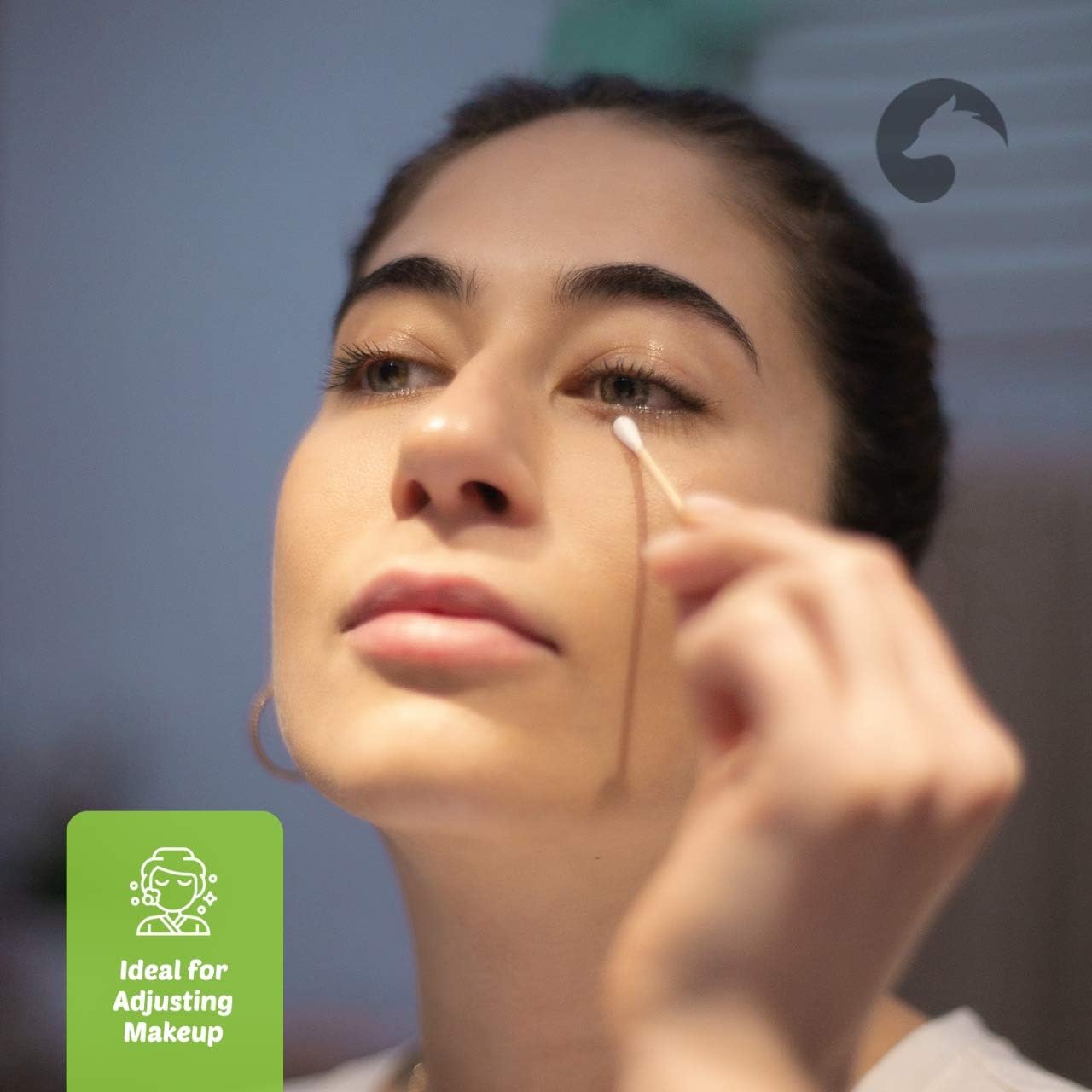 Bamboo Cotton Swabs 1000 Count | Biodegradable & Organic Wooden Cotton Buds | Double Tipped Sticks | 100% Eco-Friendly & Natural! | Perfect for Makeup & Nail Applications, Arts & Crafts, Fine Cleaning