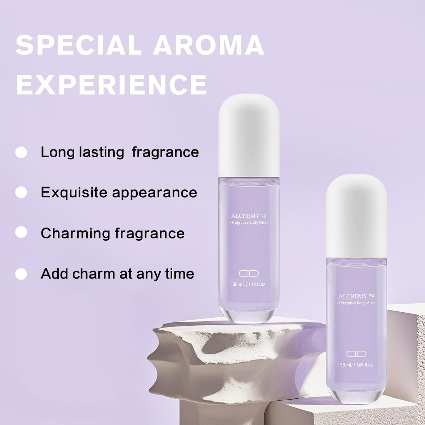 Body Mist Spray – Citrus & Floral Fragrance for Women – Daily Shower Mist & Refreshing Scent – 50ml Travel Size (ALCHEMY 79)