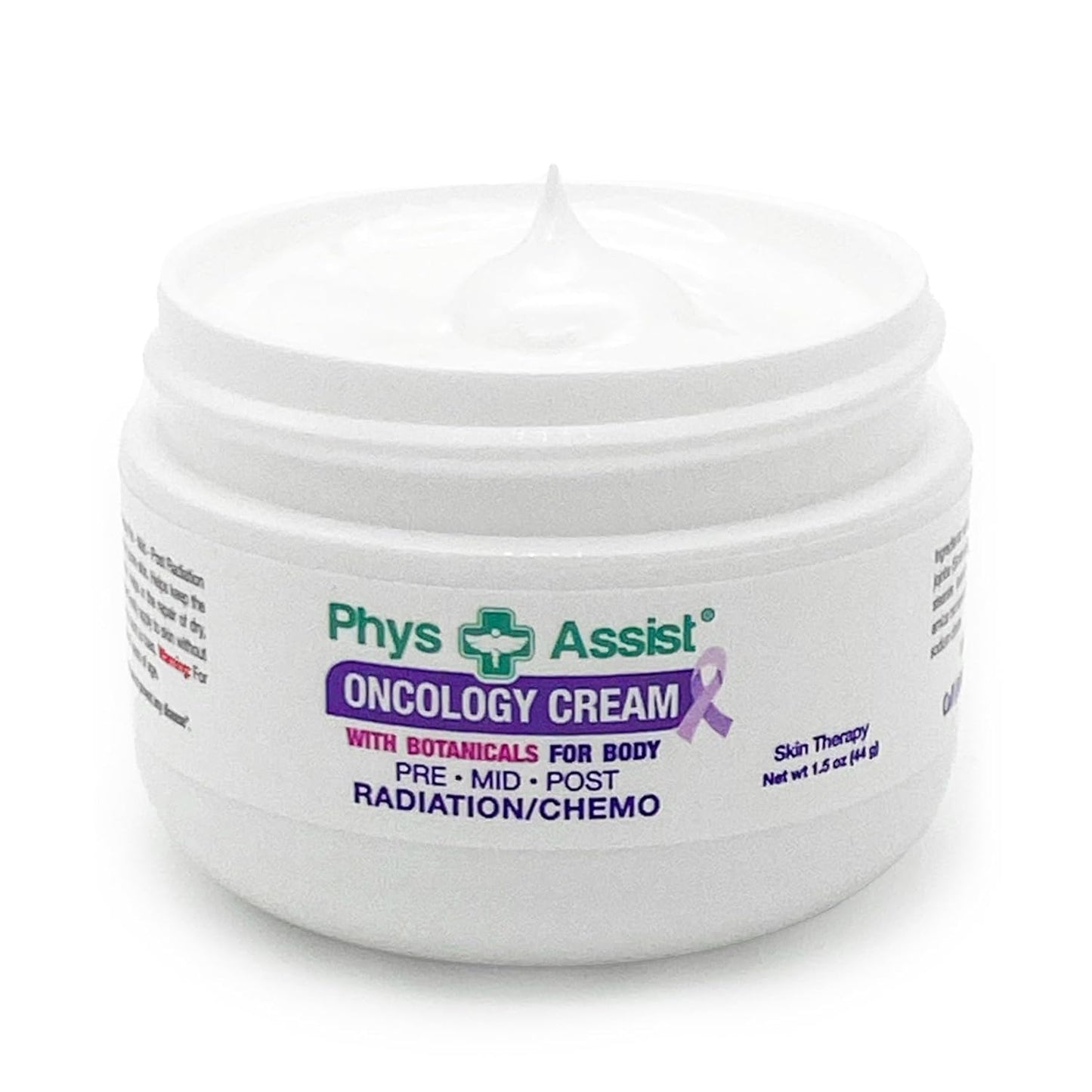 Oncology Cream 1.5 oz. Travel Size. Soothing, Calming and Hydrating to Stressed Skin Undergoing Chemo or Radiation. Made with Botanicals of Lavender, Calendula, Peppermint