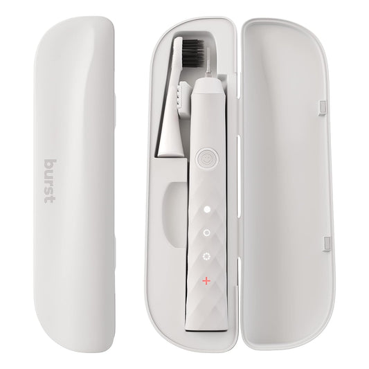 Burst Original Sonic Toothbrush Travel Case, White (case only)