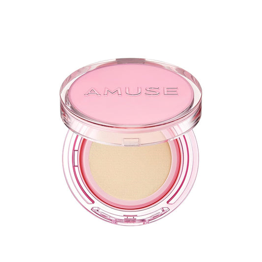 Amuse SEOUL DEW POWER VEGAN CUSHION FOUNDATION | Dewy, glow, long-lasting, double coverage, clean beauty, lightweight, natural look, foundation for sensitive skin, hydrating cushion (1.5 NATURAL)