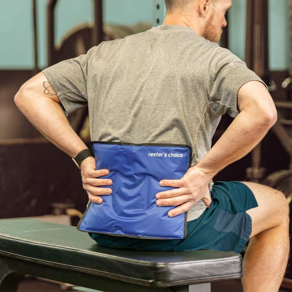 2 Pack Large Ice Packs for Injuries | 11" x 14.5" | Hot & Cold Pack | Reusable Gel Pack, Durable Construction, & Flexible When Frozen