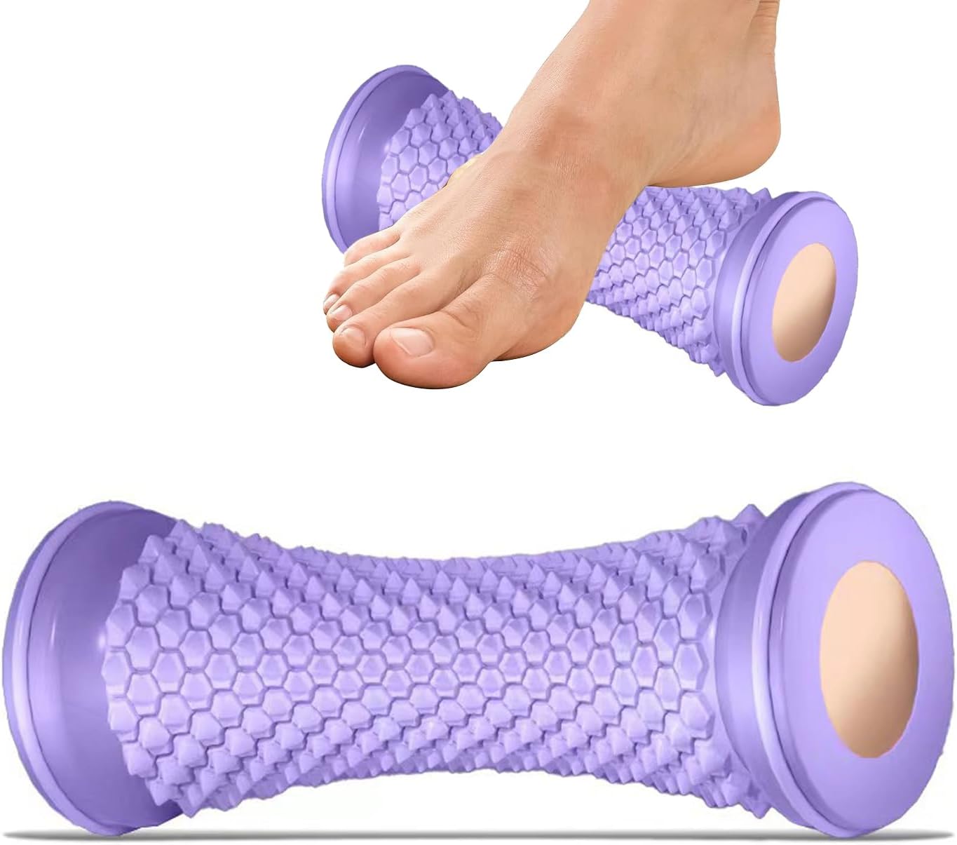 Foot Massager Ball Roller Yoga Roller Muscle Roller Stick for Feet Hand Leg Relaxatio Manual Feet Massager Purple Manual Leg Massagers Purple
