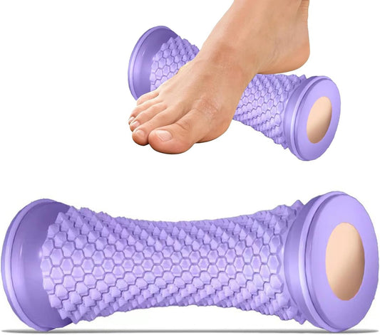 Foot Massager Ball Roller Yoga Roller Muscle Roller Stick for Feet Hand Leg Relaxatio Manual Feet Massager Purple Manual Leg Massagers Purple