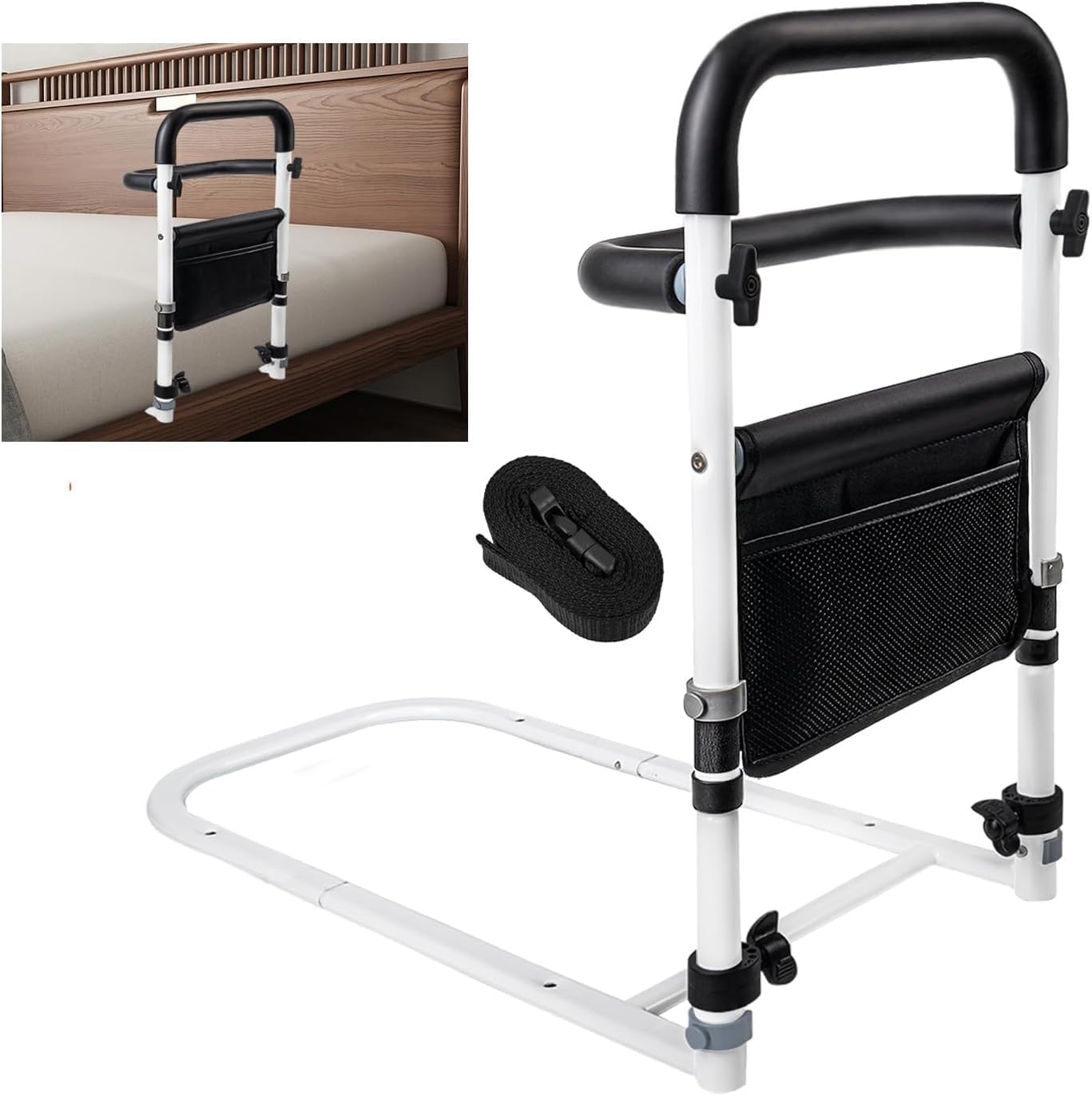 Bed Rails for Elderly Adults Safety, Bed Rail Elderly Bed Assist Rail for Seniors Helps Getting in and Out of Bed Much Easier