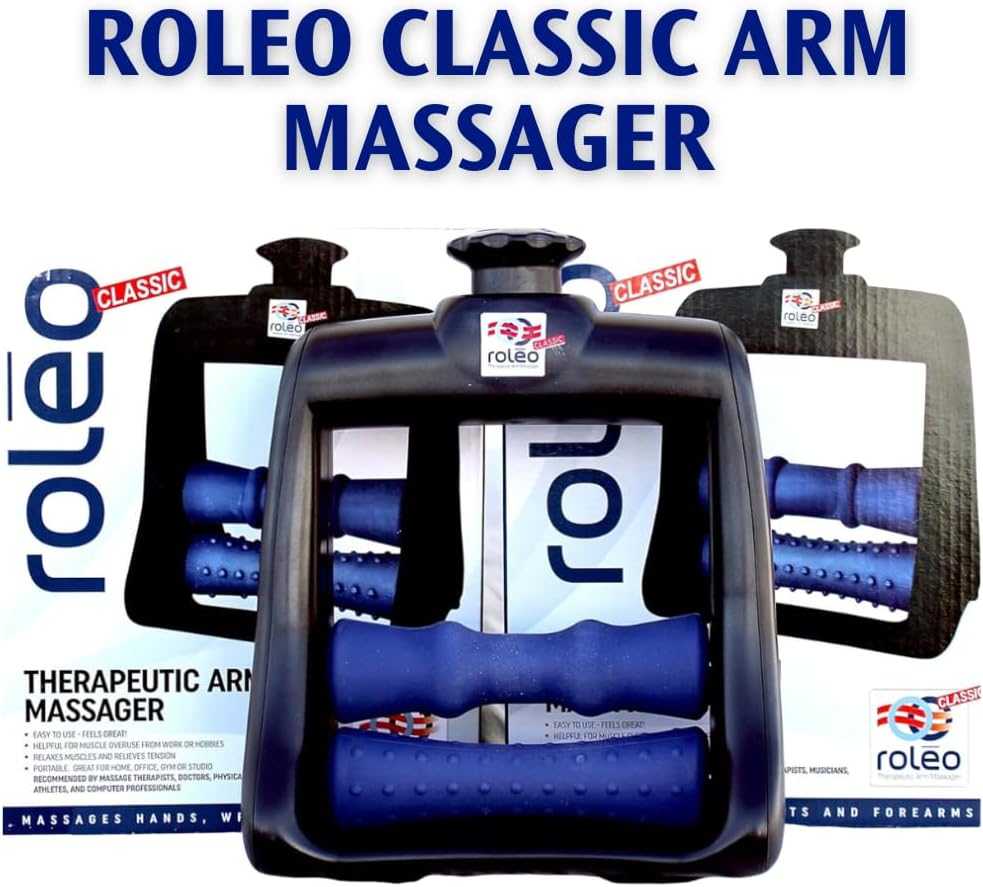 Roleo Arm and Hand Massager; Deep Tissue Forearm, Hand, and Wrist Pain Relief; Arm Roller; Portable. Strong Therapeutic Massage. Invented by a LIC. Massage Therapist. See Our Video. New Sleek Look