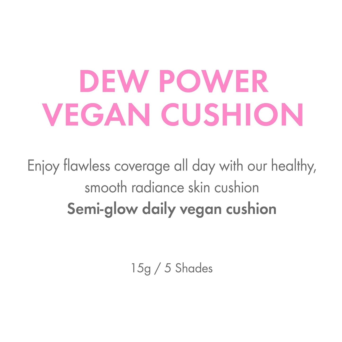 Amuse SEOUL DEW POWER VEGAN CUSHION [REFILL] | Dewy, glow, long-lasting, clean beauty, lightweight, natural look, foundation for sensitive skin, hydrating cushion ([REFILL] 1.5 NATURAL)